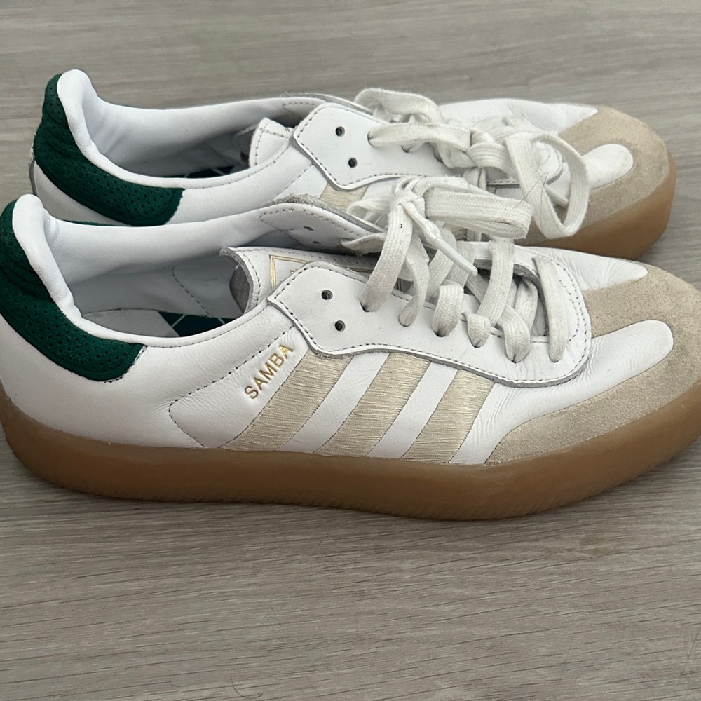 adidas Samba White Green Gum Women’s Athletic Shoes